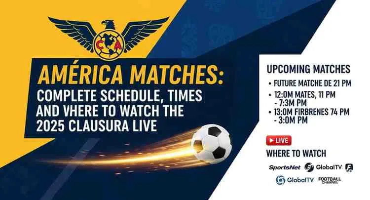 Partidos América: Calendario Completo, Horarios y Dónde Ver en Vivo Clausura 2025