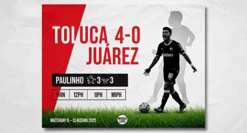Toluca 4-0 Juárez