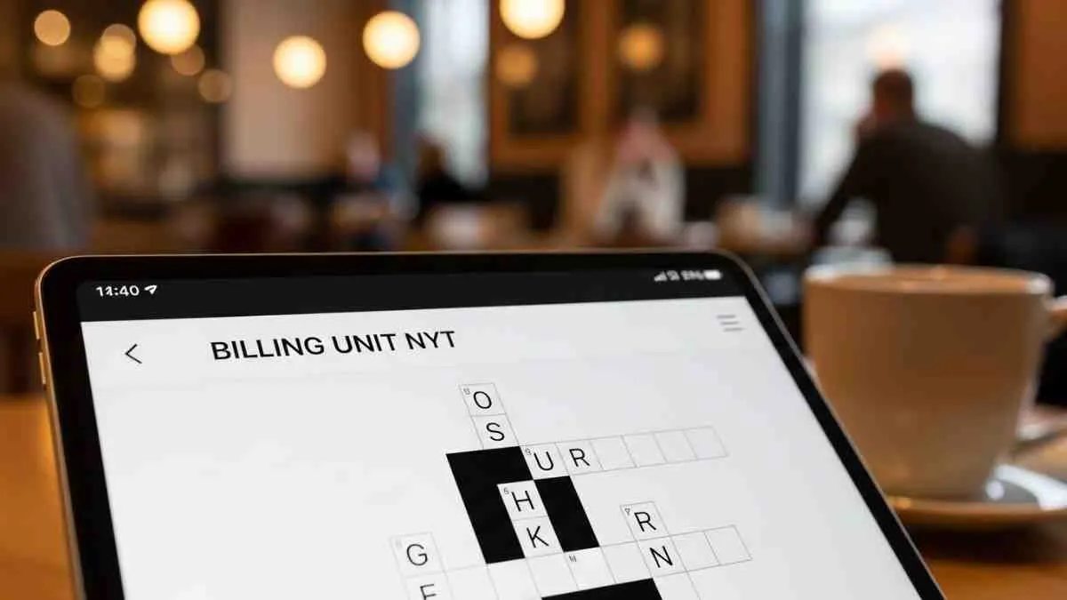 Billing Unit NYT Crossword Clue