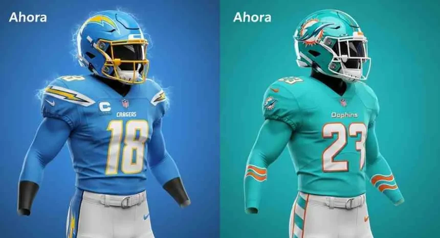 Cambios en uniformes y cascos alternativos de la NFL