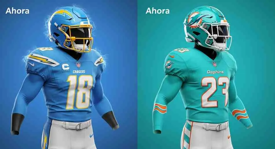 Cambios en uniformes y cascos alternativos de la NFL