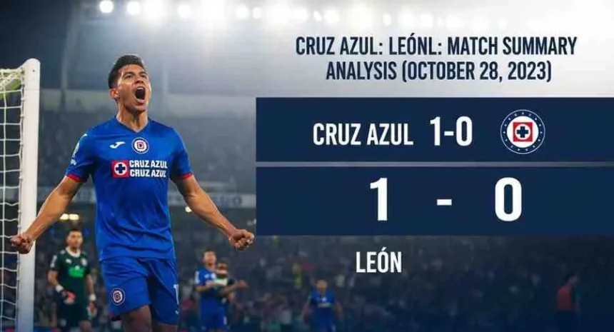 Cruz Azul 1-0 León: resumen y análisis del partido (28 Oct 2023)