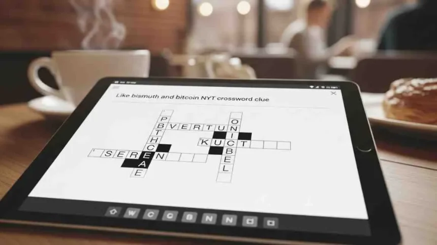 Like Bismuth and Bitcoin NYT Crossword Clue