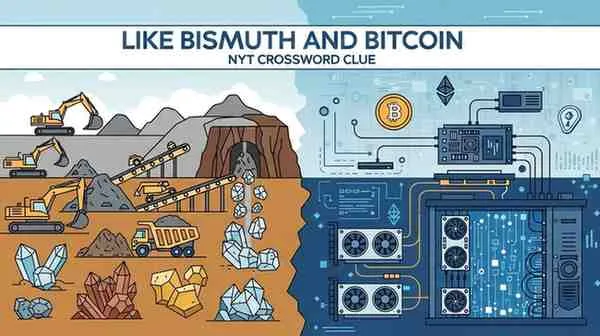 Like Bismuth and Bitcoin NYT Crossword Clue