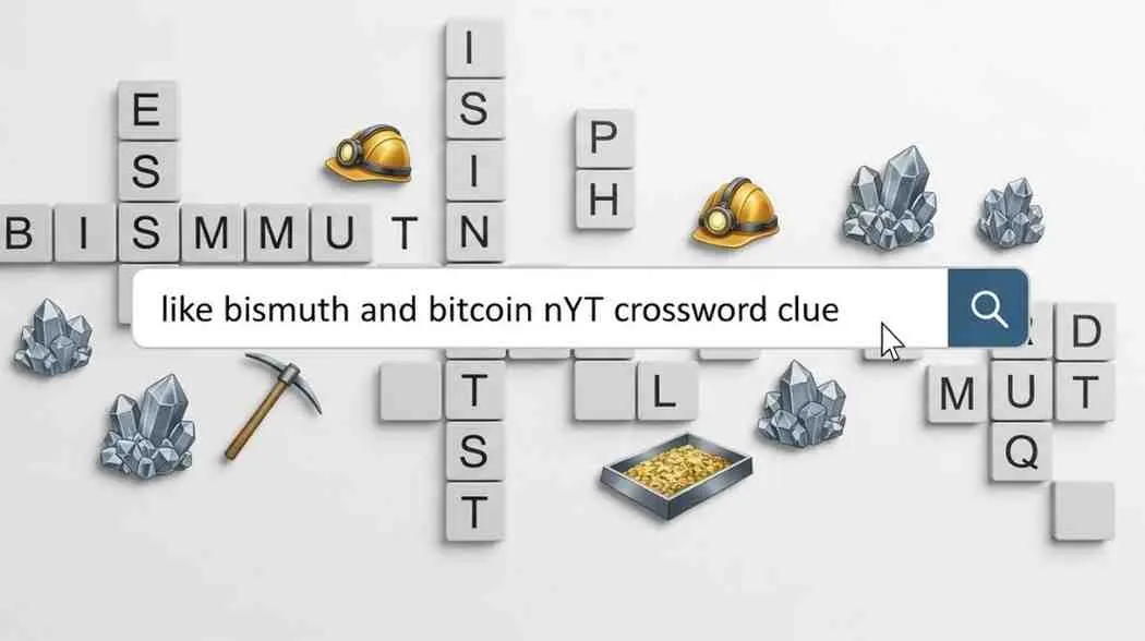 Like Bismuth and Bitcoin NYT Crossword Clue