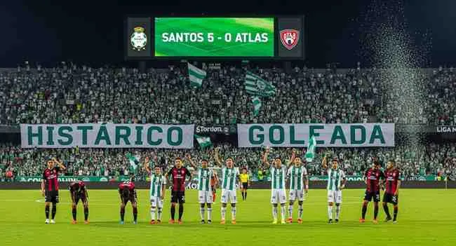 Santos 5-0 Atlas (Liga MX)