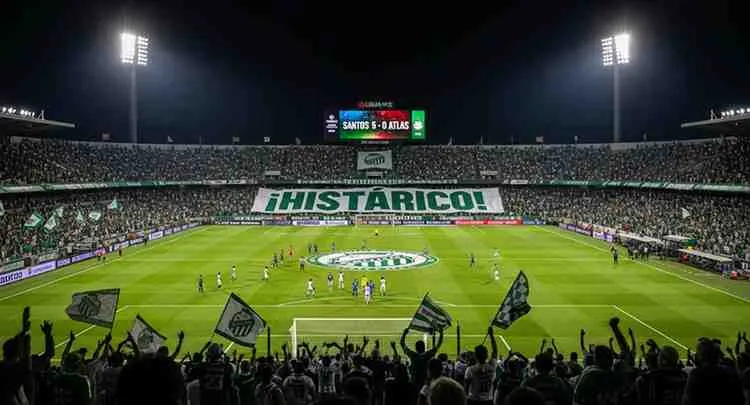 Santos 5-0 Atlas (Liga MX)