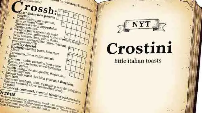 little italian toasts nyt crossword clue