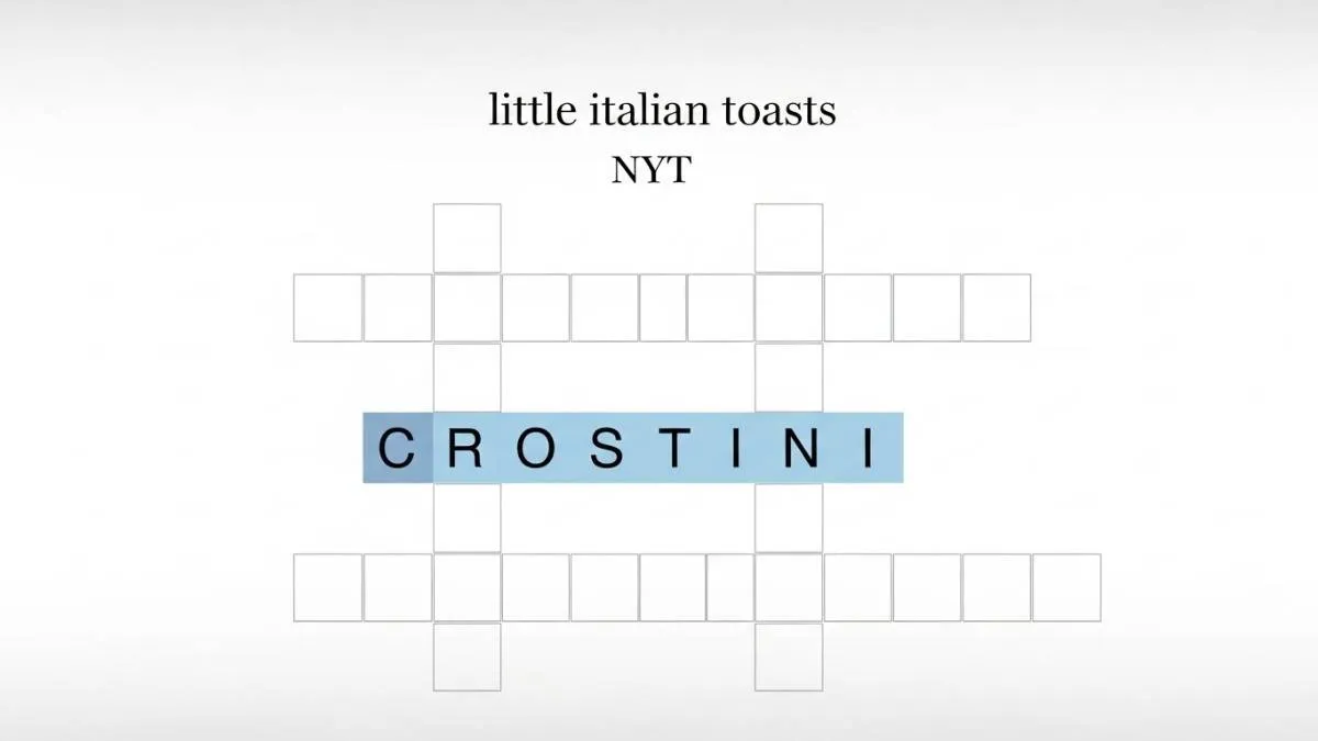 little italian toasts nyt crossword clue