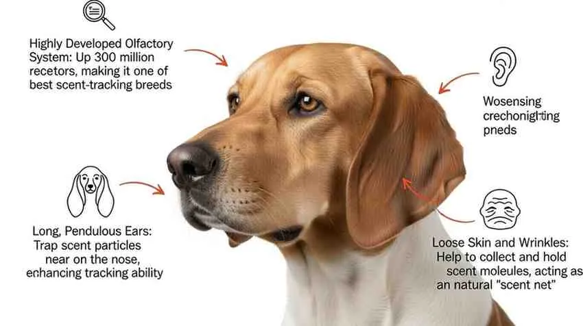 Features of Bloodhounds NYT Crossword Clue