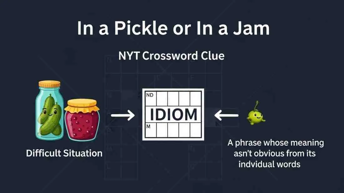 In a Pickle or In a Jam NYT Crossword Clue