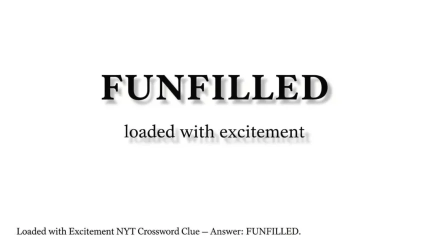 loaded with excitement nyt crossword clue